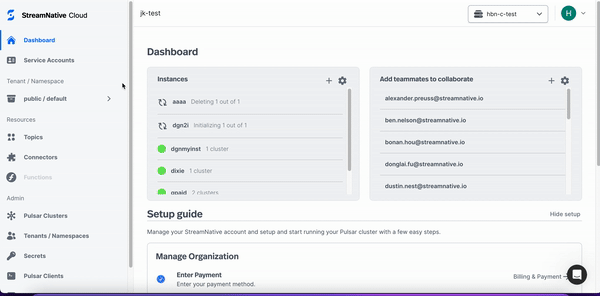 kafka client setup wizard