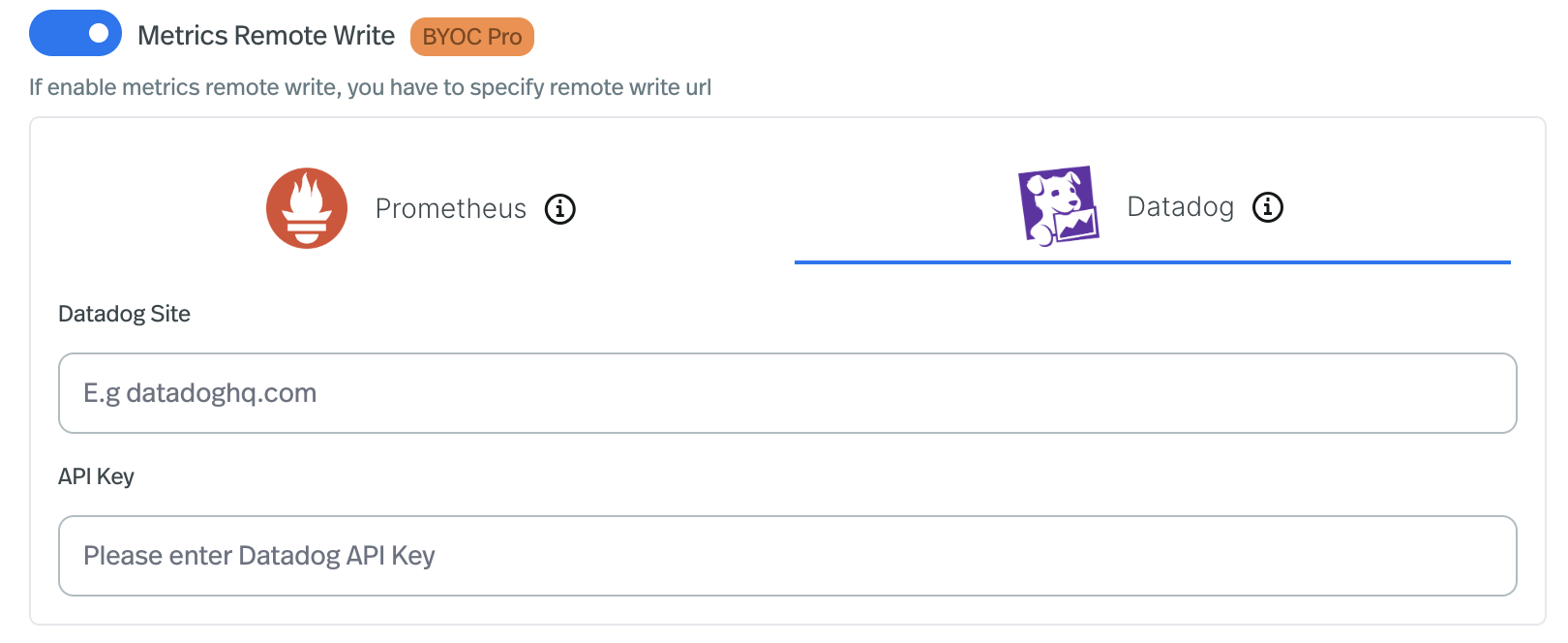 Datadog Remote Write