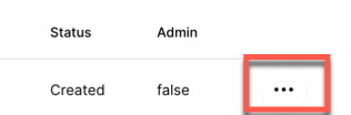 A screenshot showing the ellipsis at the end of the service account details row screenshot showing the ellipsis at the end of the service account details row